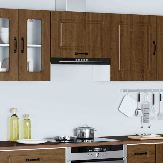 vidaXL Kitchen Wall Cabinet "Kalmar" Brown Oak Engineered Wood