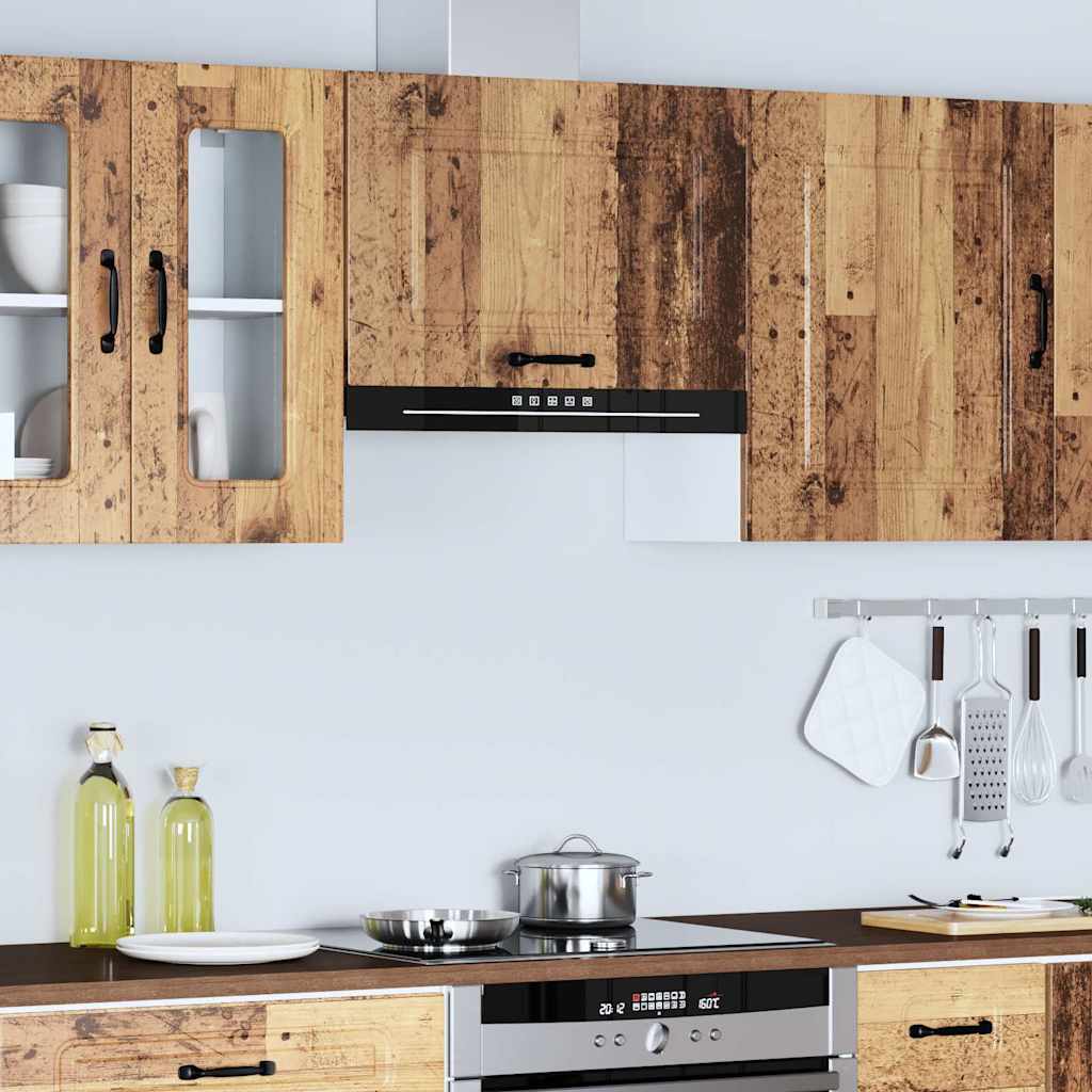 vidaXL Kitchen Wall Cabinet "Kalmar" Old Wood Engineered Wood