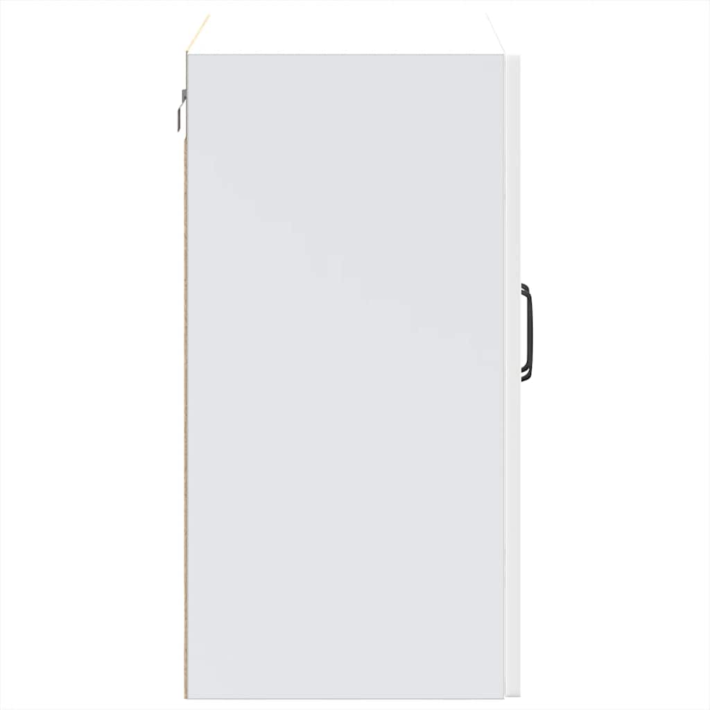 vidaXL Kitchen Wall Cabinet with Glass Door "Kalmar" White Engineered Wood