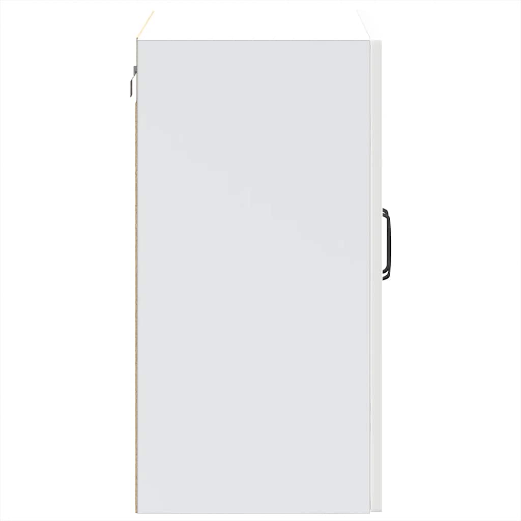 vidaXL Kitchen Wall Cabinet with Glass Door Kalmar High Gloss White Engineered Wood