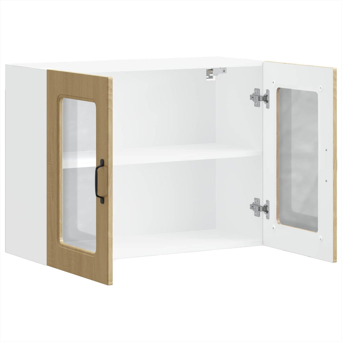 vidaXL Kitchen Wall Cabinet with Glass Door "Kalmar" Sonoma Oak
