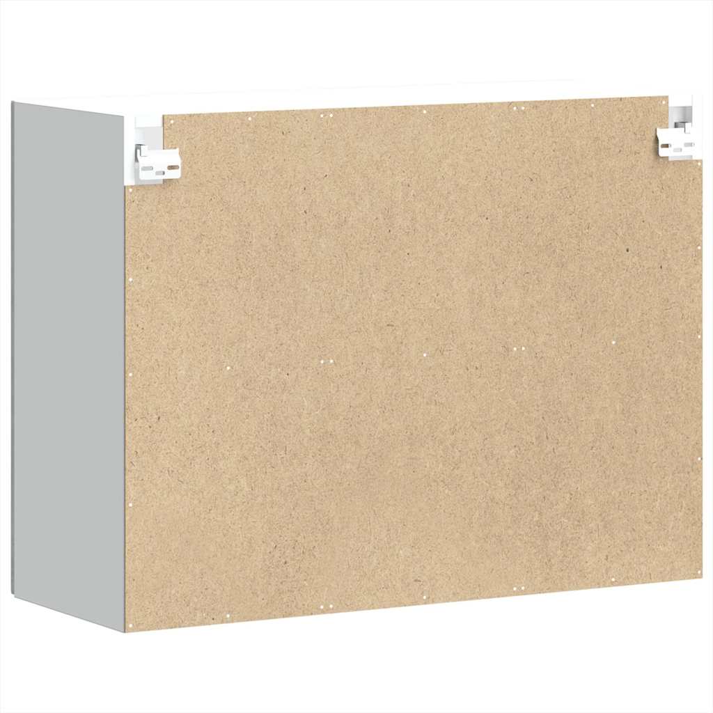 vidaXL Kitchen Wall Cabinet with Glass Door Kalmar Concrete Grey Engineered Wood