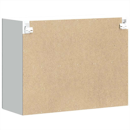 vidaXL Kitchen Wall Cabinet with Glass Door Kalmar Concrete Grey Engineered Wood