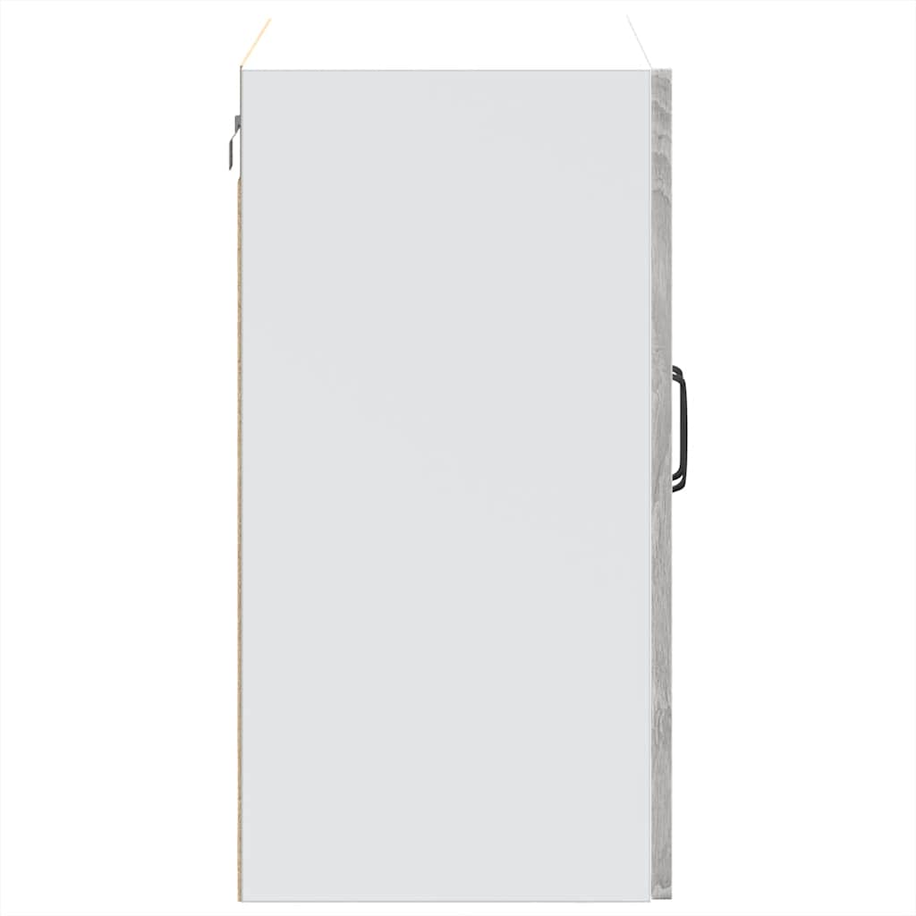 vidaXL Kitchen Wall Cabinet with Glass Door Kalmar Grey Sonoma Engineered Wood