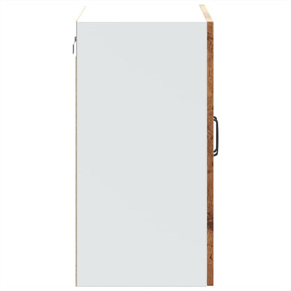 vidaXL Kitchen Wall Cabinet with Glass Door Kalmar Old Wood Engineered Wood
