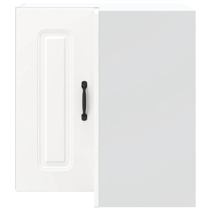 vidaXL Kitchen Wall Corner Cabinet "Kalmar" White Engineered Wood