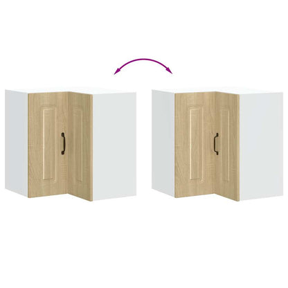 vidaXL Kitchen Wall Corner Cabinet Kalmar Sonoma Oak Engineered Wood