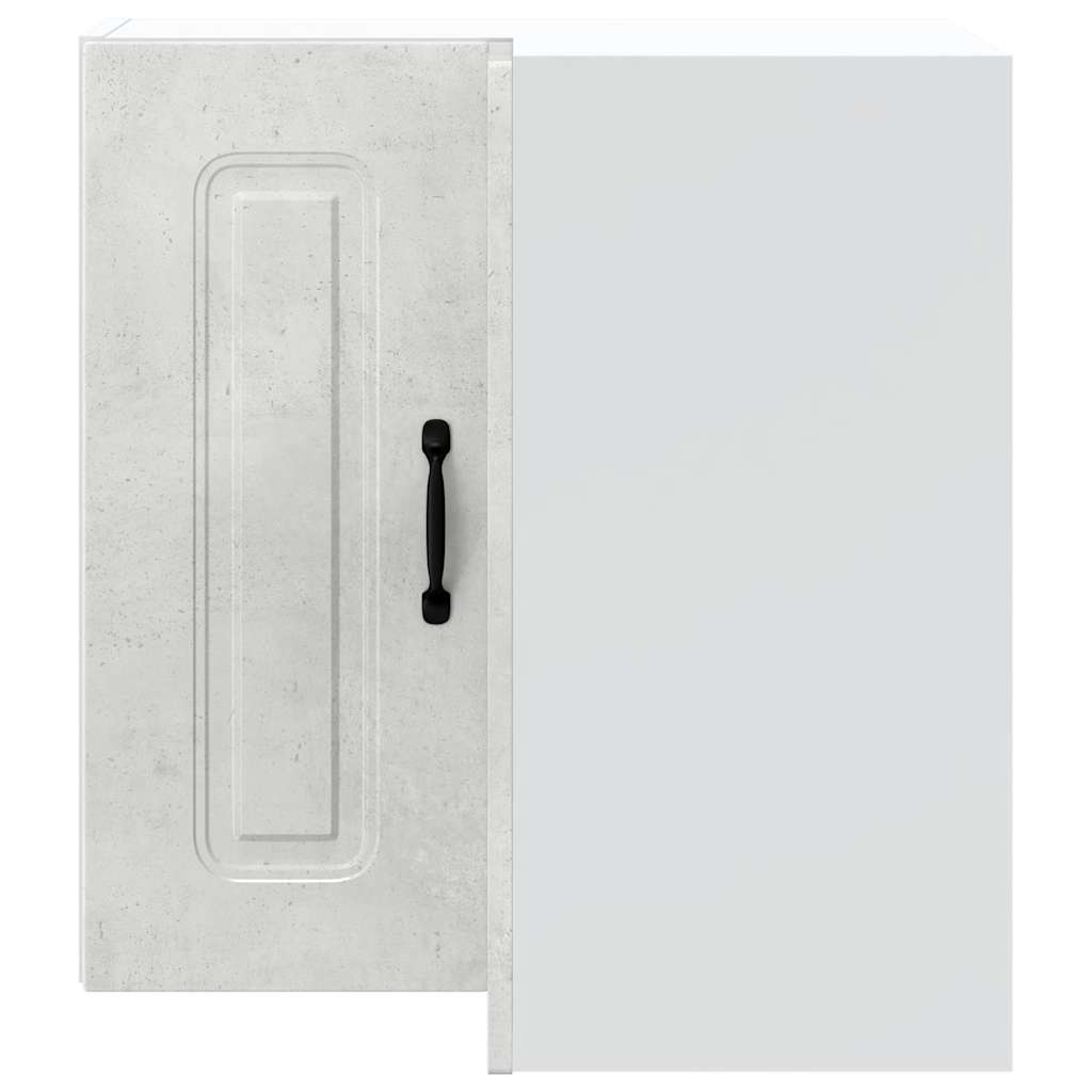 vidaXL Kitchen Wall Corner Cabinet "Kalmar" Concrete Grey Engineered Wood