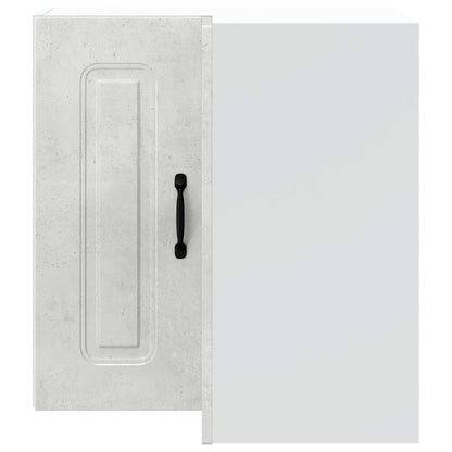 vidaXL Kitchen Wall Corner Cabinet "Kalmar" Concrete Grey Engineered Wood