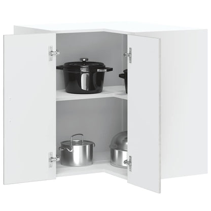 vidaXL Kitchen Wall Corner Cabinet "Kalmar" Concrete Grey Engineered Wood