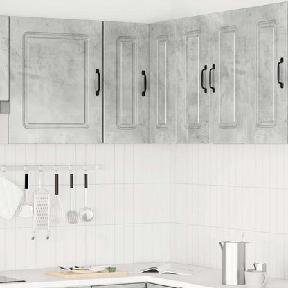 vidaXL Kitchen Wall Corner Cabinet "Kalmar" Concrete Grey