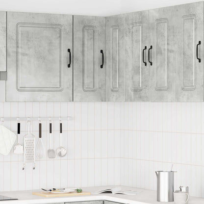 vidaXL Kitchen Wall Corner Cabinet "Kalmar" Concrete Grey