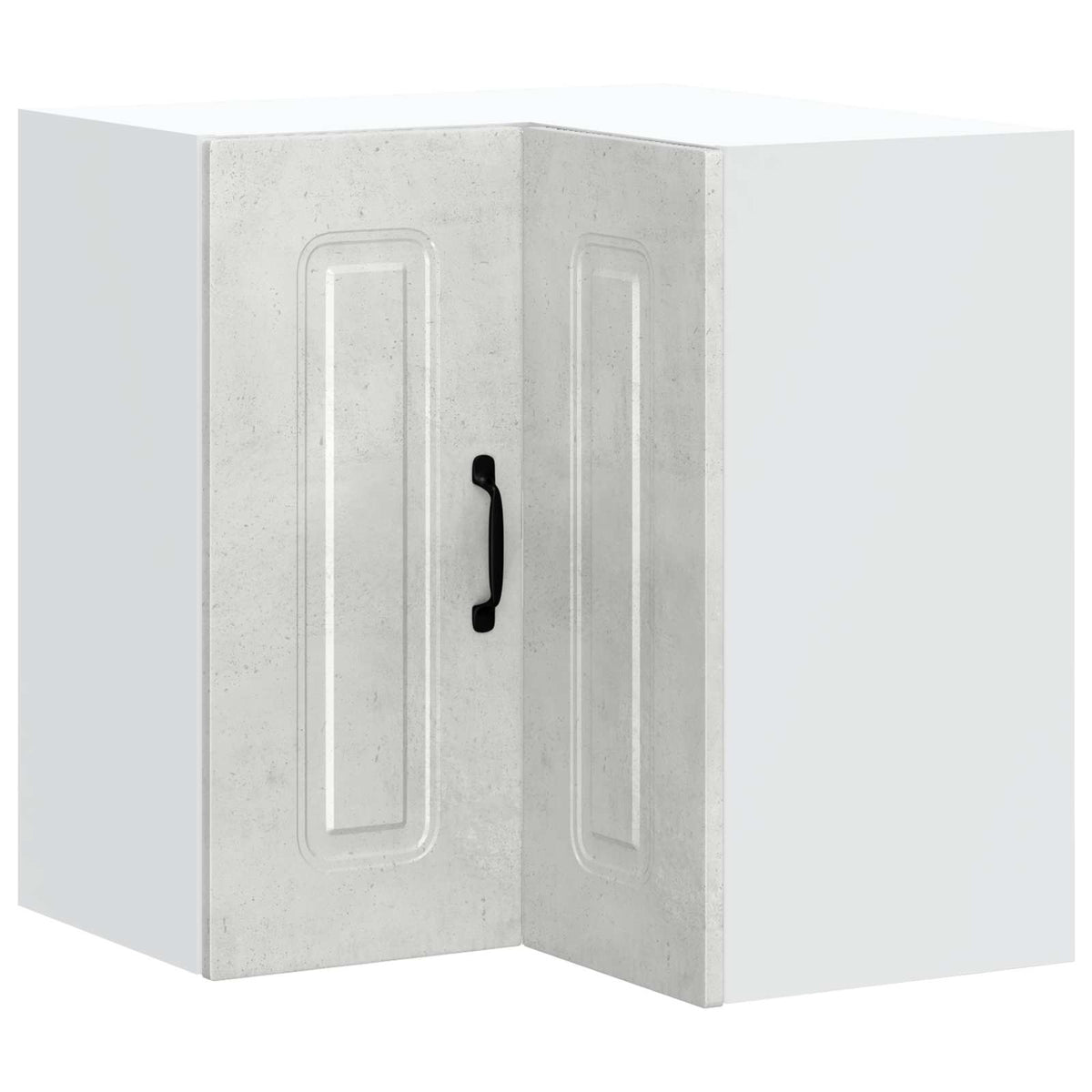vidaXL Kitchen Wall Corner Cabinet "Kalmar" Concrete Grey