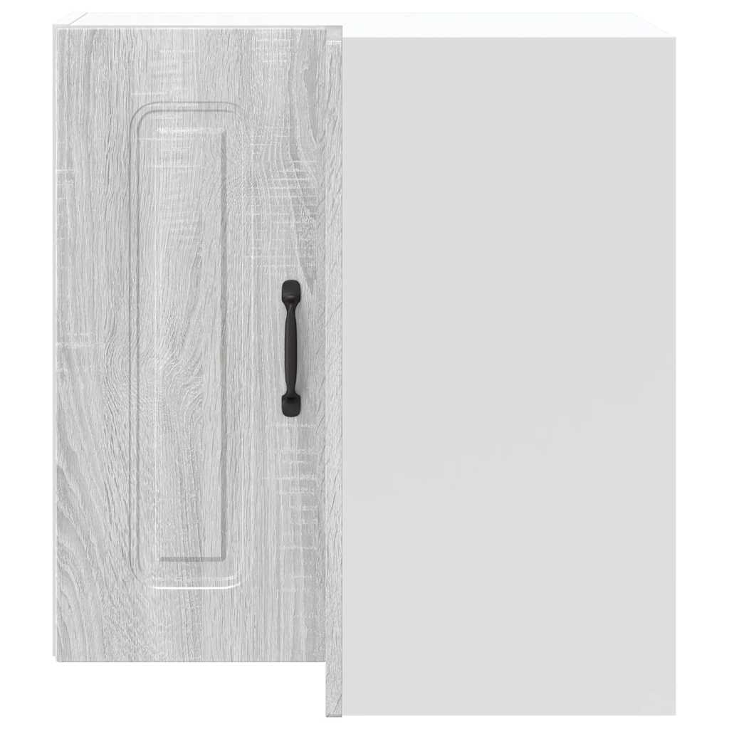 vidaXL Kitchen Wall Corner Cabinet "Kalmar" Grey Sonoma Engineered Wood
