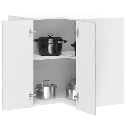 vidaXL Kitchen Wall Corner Cabinet "Kalmar" Grey Sonoma Engineered Wood