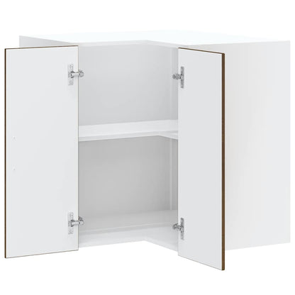 vidaXL Kitchen Wall Corner Cabinet "Kalmar" Brown Oak Engineered Wood