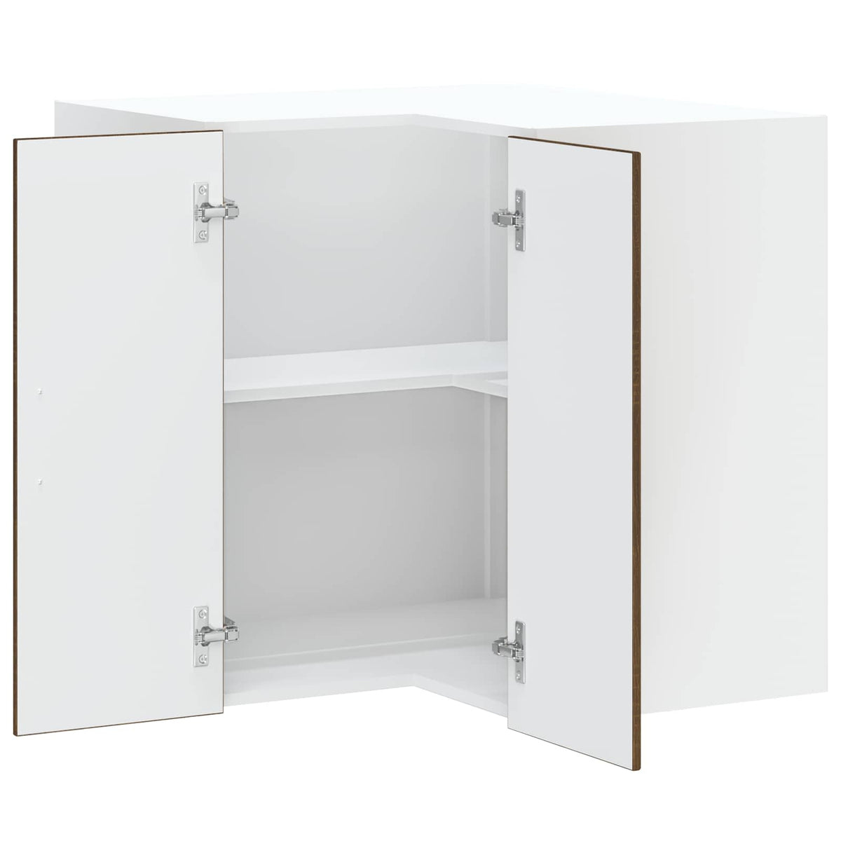 vidaXL Kitchen Wall Corner Cabinet "Kalmar" Brown Oak Engineered Wood