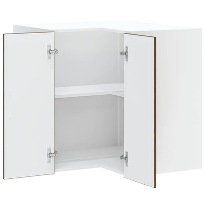 vidaXL Kitchen Wall Corner Cabinet "Kalmar" Brown Oak Engineered Wood