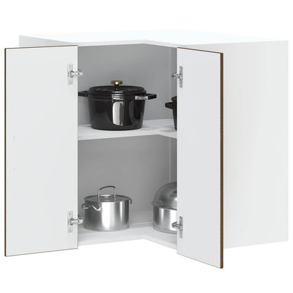 vidaXL Kitchen Wall Corner Cabinet "Kalmar" Brown Oak Engineered Wood