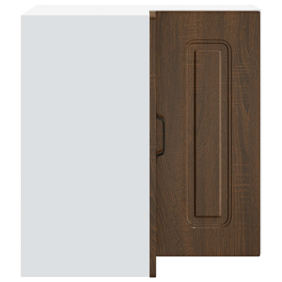 vidaXL Kitchen Wall Corner Cabinet "Kalmar" Brown Oak Engineered Wood