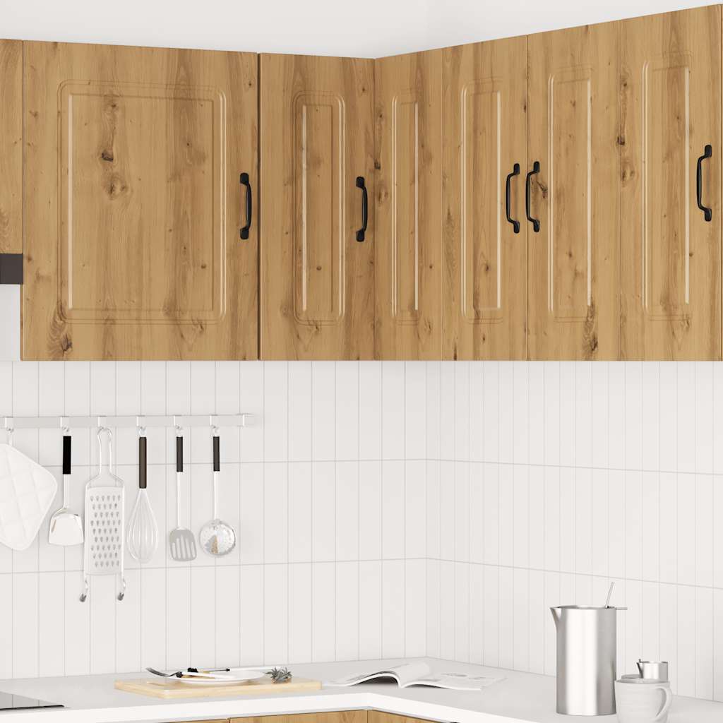 vidaXL Kitchen Wall Corner Cabinet "Kalmar" Artisan Oak Engineered Wood