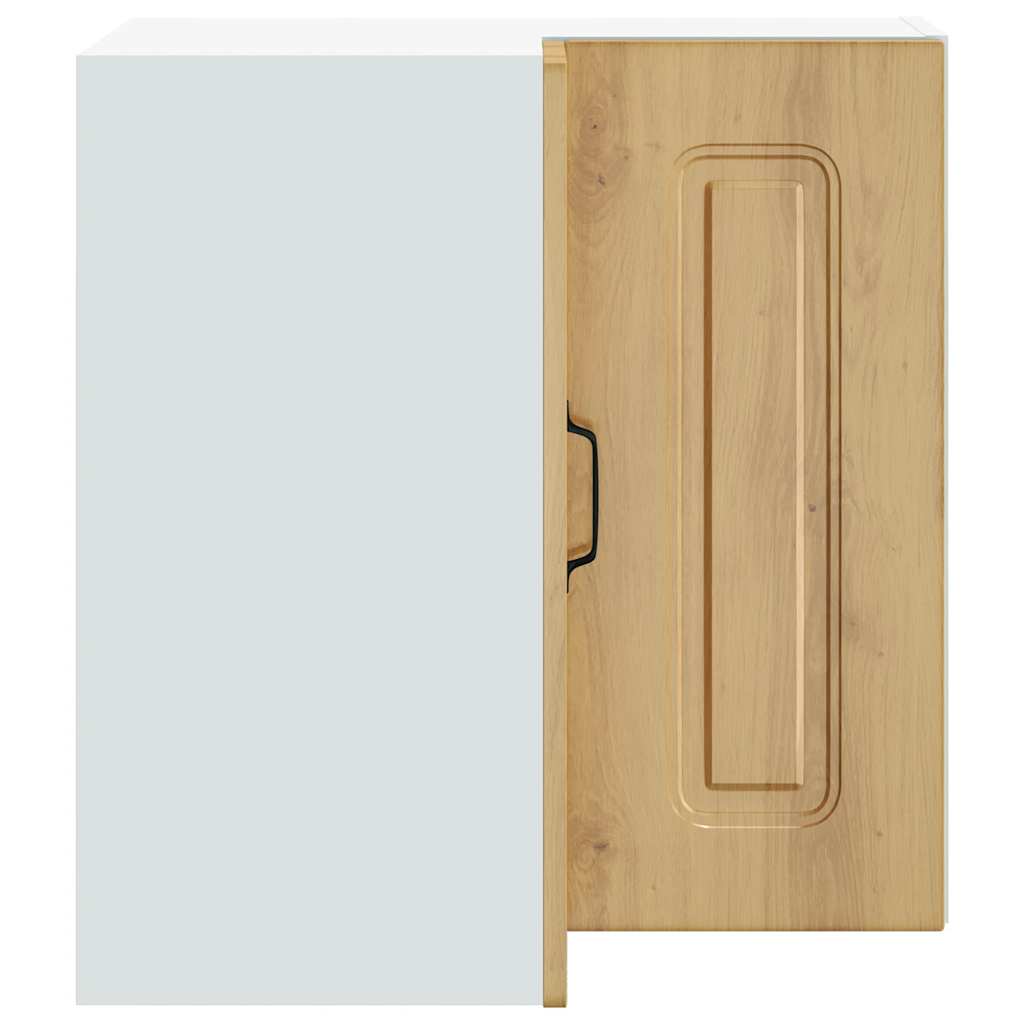 vidaXL Kitchen Wall Corner Cabinet "Kalmar" Artisan Oak Engineered Wood