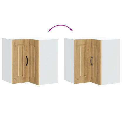 vidaXL Kitchen Wall Corner Cabinet Kalmar Artisan Oak Engineered Wood