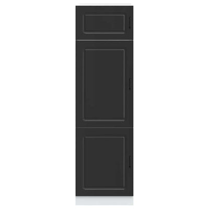 vidaXL Kitchen Cupboard Kalmar Black Engineered Wood