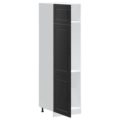 vidaXL Kitchen Cupboard "Kalmar" Black Engineered Wood