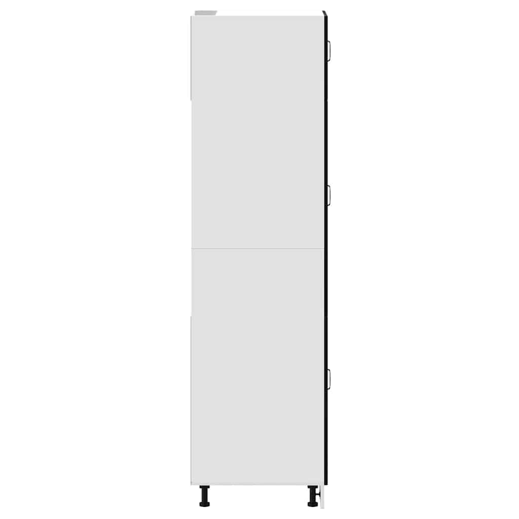 vidaXL Kitchen Cupboard Kalmar Black Engineered Wood