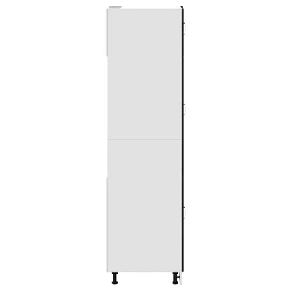 vidaXL Kitchen Cupboard "Kalmar" Black Engineered Wood