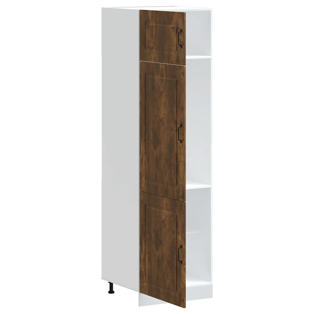 vidaXL Kitchen Cupboard "Kalmar" Smoked Oak Engineered Wood