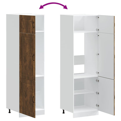 vidaXL Kitchen Cupboard "Kalmar" Smoked Oak Engineered Wood