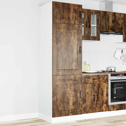 vidaXL Kitchen Cupboard "Kalmar" Smoked Oak Engineered Wood