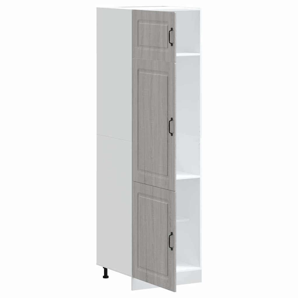 vidaXL Kitchen Cupboard "Kalmar" Grey Sonoma Engineered Wood