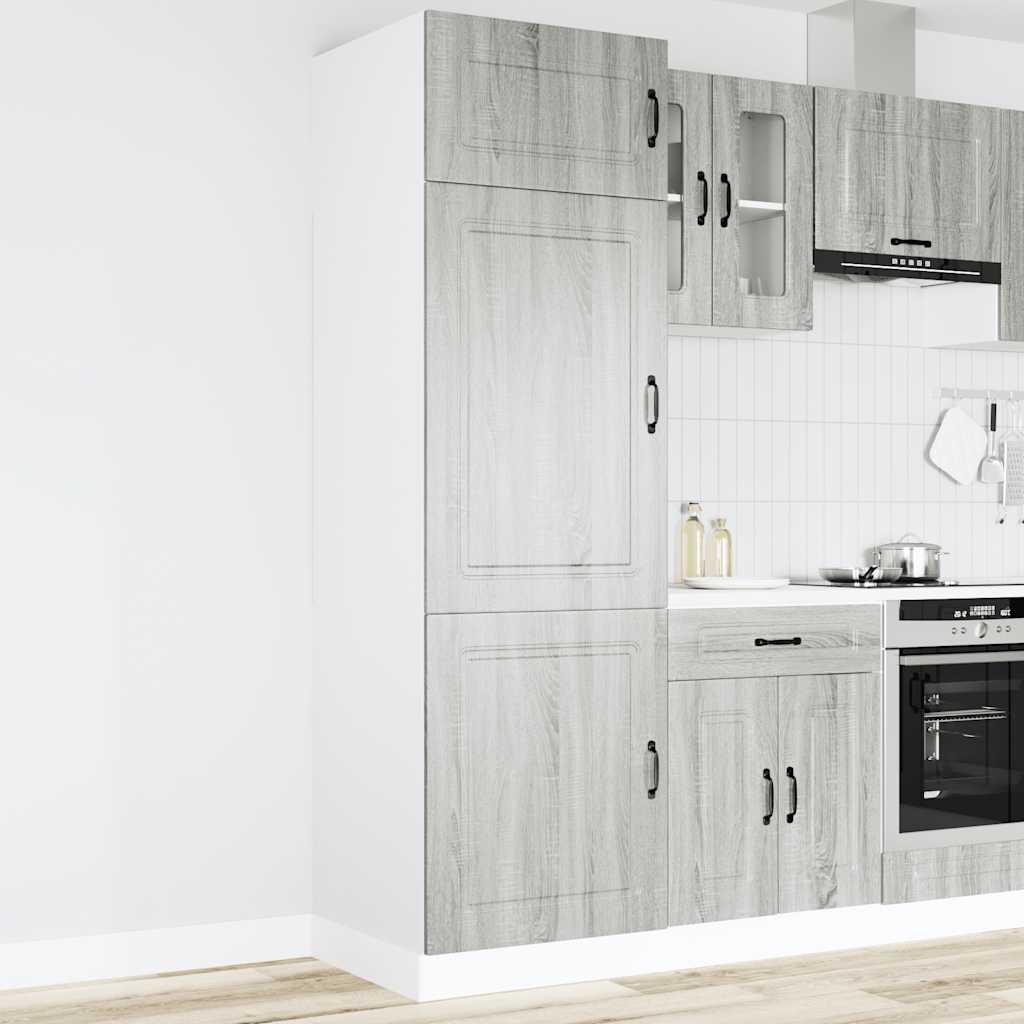 vidaXL Kitchen Cupboard "Kalmar" Grey Sonoma Engineered Wood