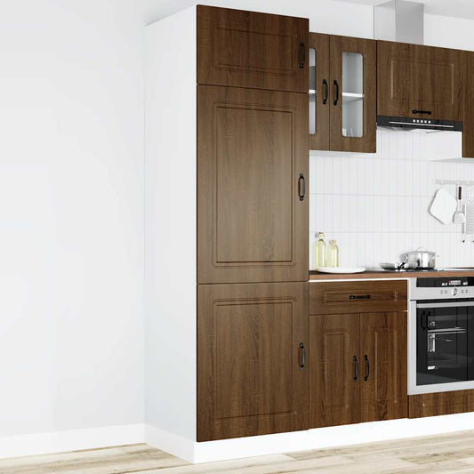 vidaXL Kitchen Cupboard "Kalmar" Brown Oak Engineered Wood