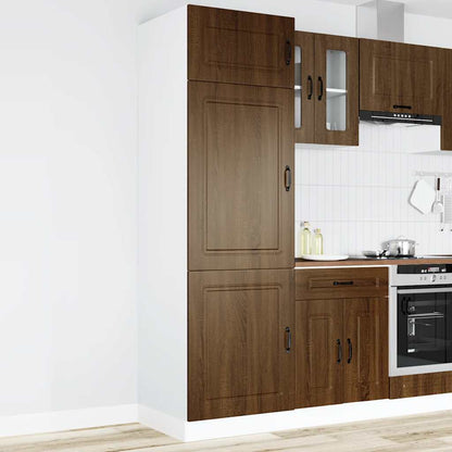 vidaXL Kitchen Cupboard "Kalmar" Brown Oak Engineered Wood