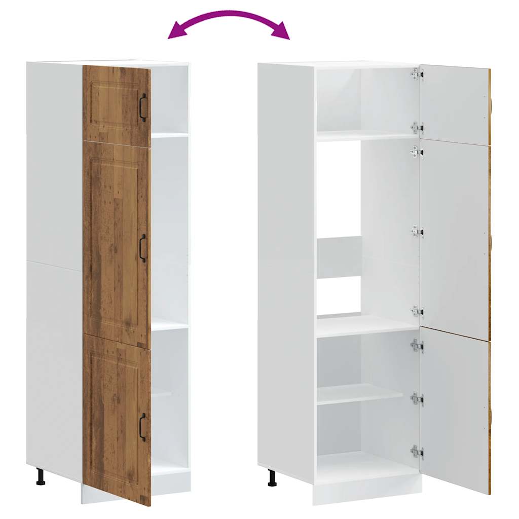 vidaXL Kitchen Cupboard "Kalmar" Old Wood Engineered Wood