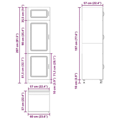 vidaXL Kitchen Cupboard Kalmar Artisan Oak Engineered Wood