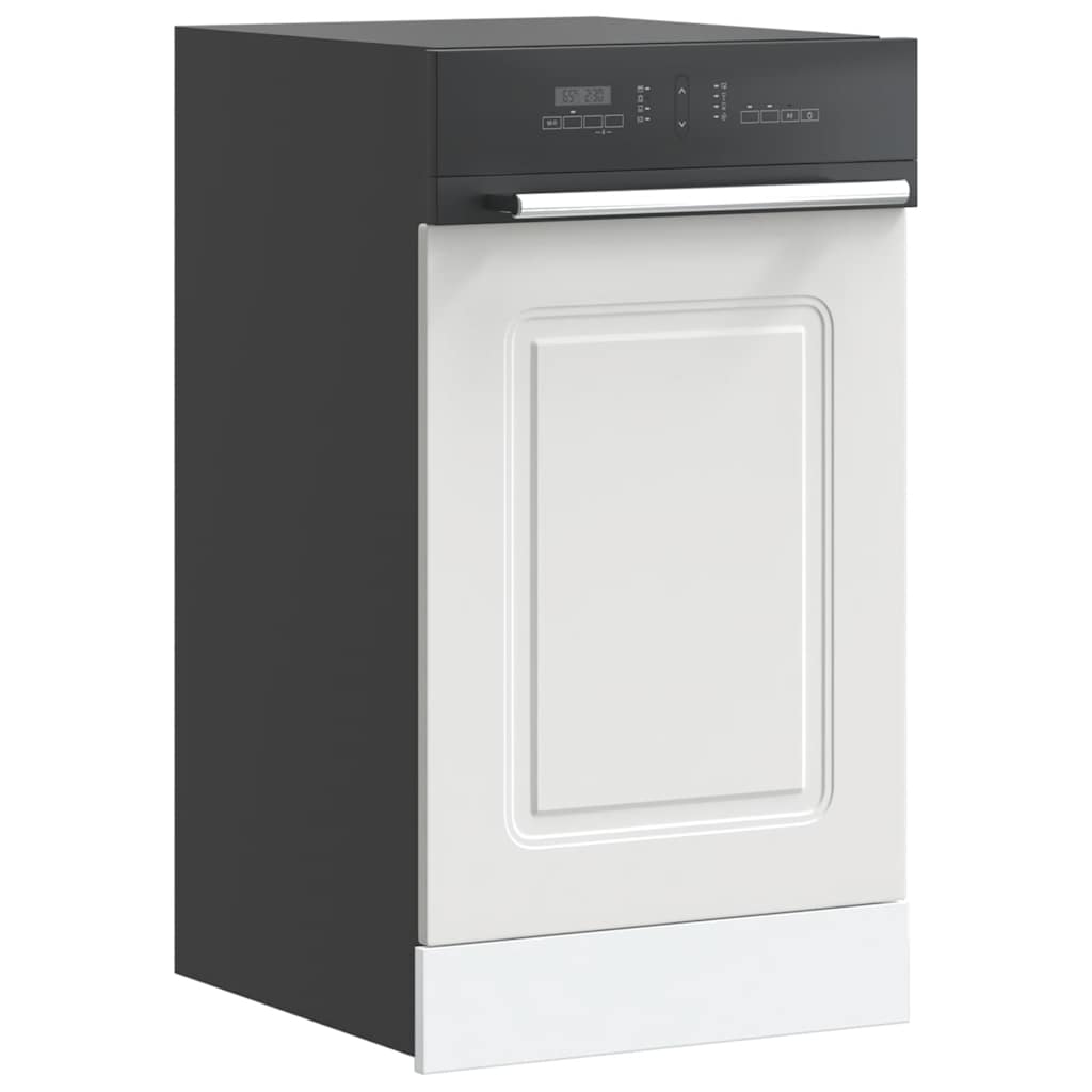 vidaXL Dishwasher Panel "Kalmar" White 45x1,5x57 cm Engineered Wood