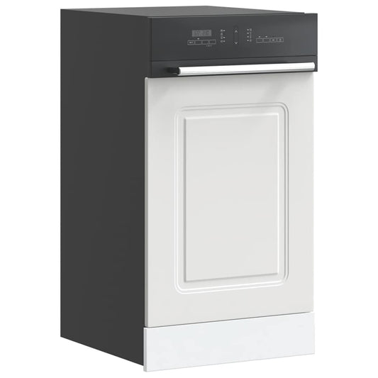 vidaXL Dishwasher Panel "Kalmar" White 45x1,5x57 cm Engineered Wood
