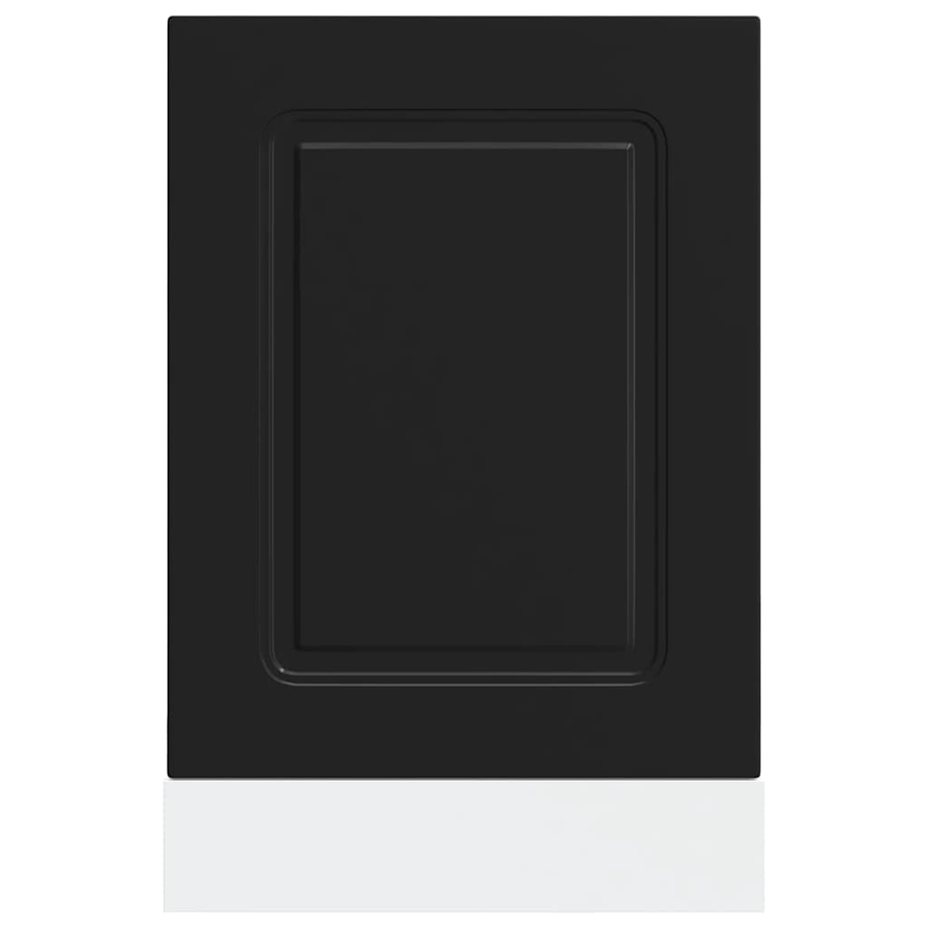 vidaXL Dishwasher Panel "Kalmar" Black 45x1,5x57 cm Engineered Wood