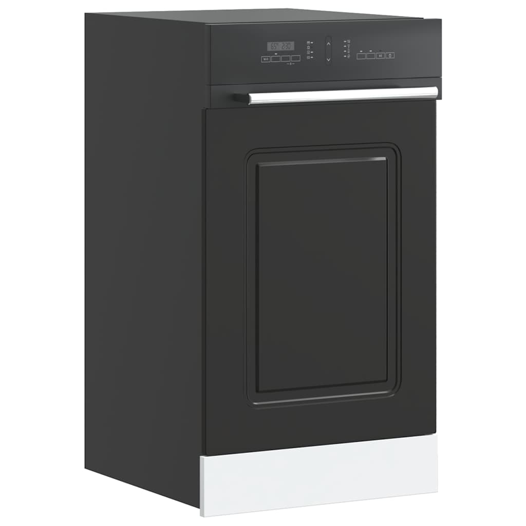 vidaXL Dishwasher Panel "Kalmar" Black 45x1,5x57 cm Engineered Wood