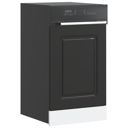 vidaXL Dishwasher Panel "Kalmar" Black 45x1,5x57 cm Engineered Wood