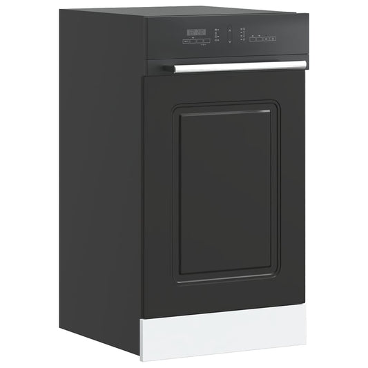 vidaXL Dishwasher Panel "Kalmar" Black 45x1,5x57 cm Engineered Wood
