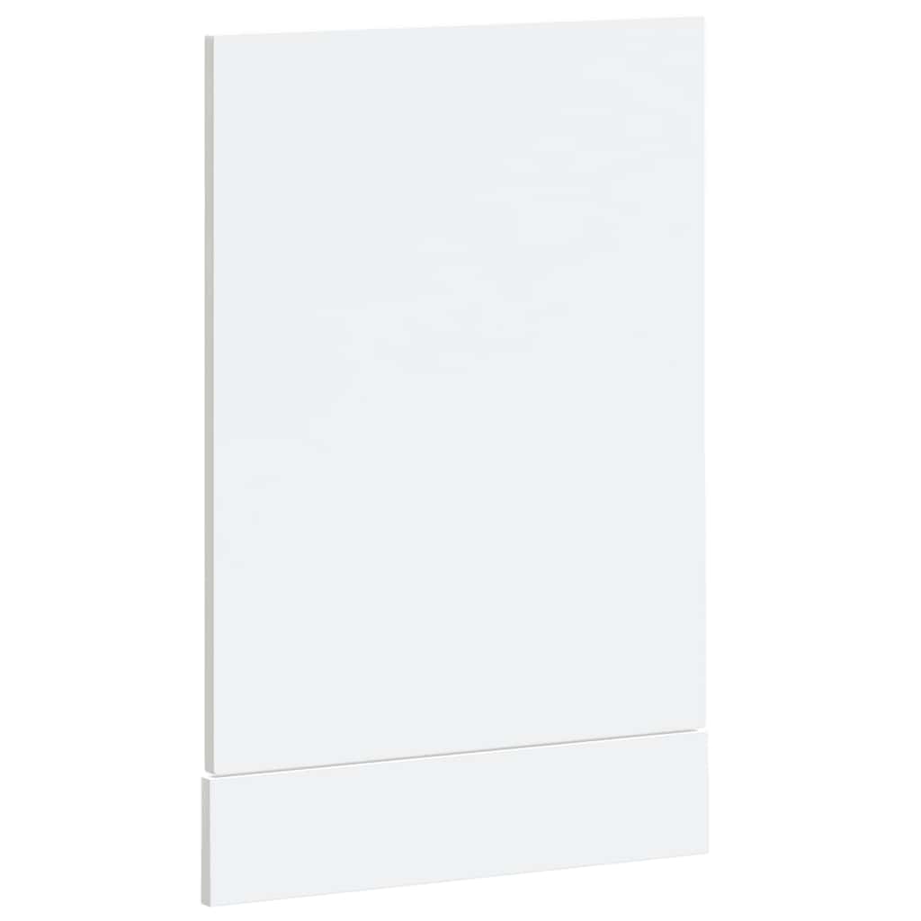 vidaXL Dishwasher Panel "Kalmar" High Gloss White 45x1,5x57 cm Engineered Wood