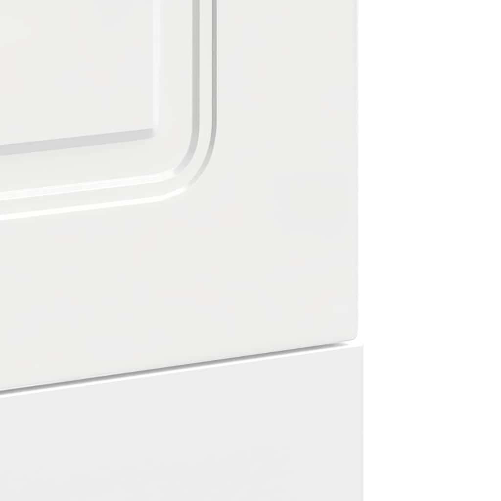 vidaXL Dishwasher Panel "Kalmar" High Gloss White 45x1,5x57 cm Engineered Wood