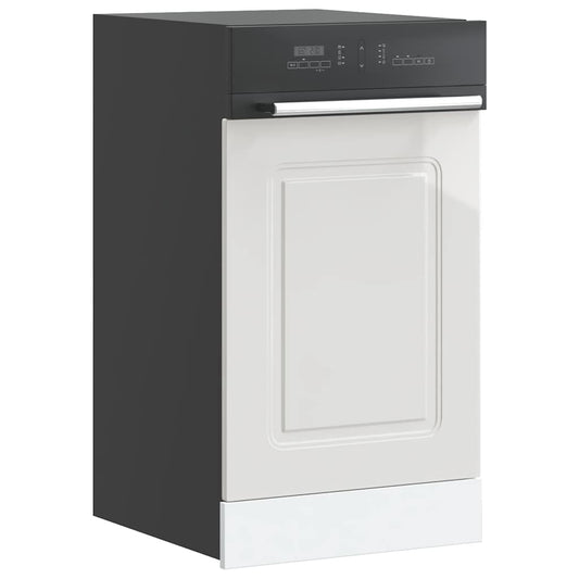 vidaXL Dishwasher Panel "Kalmar" High Gloss White 45x1,5x57 cm Engineered Wood