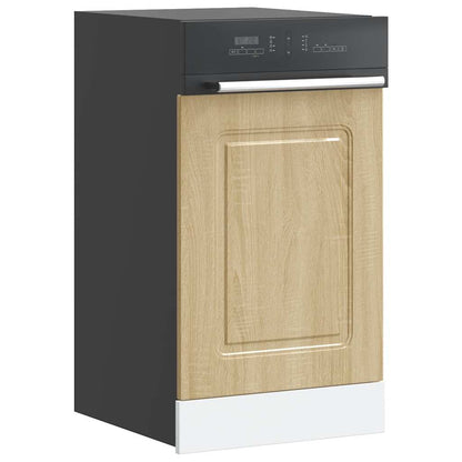 vidaXL Dishwasher Panel "Kalmar" Sonoma Oak 45x1,5x57 cm Engineered Wood